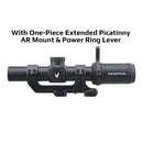 VictOptics S6 1-6x24i Riflescope | Fiber Reticle WithUltra Bright Dot | 6X Zoom & True 1x | 6Level Red Illum | Long Eye Relief