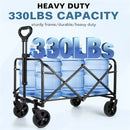Folding Cart, Portable Shopping Cart, Camping Cart, Pull Cart, Suitable for Outdoor Garden Shopping In Multiple Terrains
