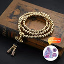 Tactical 10MM Steel Chain Buddha Beads Self Defense Hand Bracelet Necklace EDC Outdoor Tools Self Protection Survival