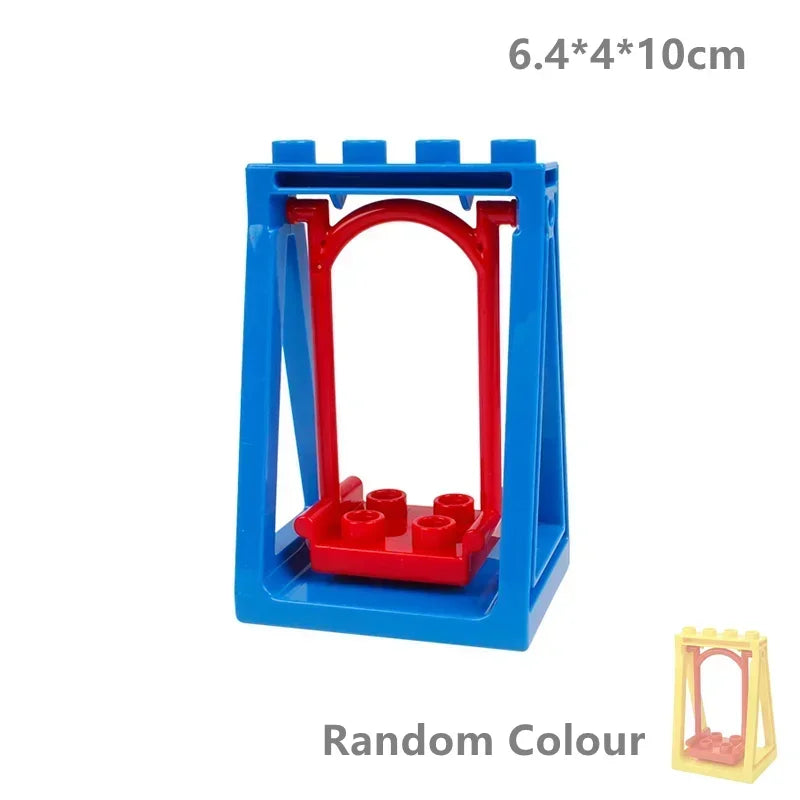 Big Size Building Blocks Compatible Large Bricks Figure Family House Bed Outdoor Camping Children Kids Educational Creative Toys