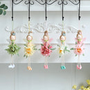 2024 Easter Flower Angel Wings Girls Window Sitting Fairy Tree Hanging Figurine For Woman Gift Home Wedding Birthday Party Decor
