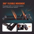 SucceBuy 1500 LBS Steel Hydraulic Motorcycle Jack Stand ATV Scissor Lift Jack Scissor Lift Jack Stand with 4 Wheels for ATV UTVs