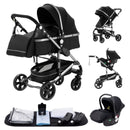Baby Stroller 3 in 1 Easy Folding Multifunctional Stroller Travel Portable Baby Carriage Safety Seat EU Standard Free Shipping