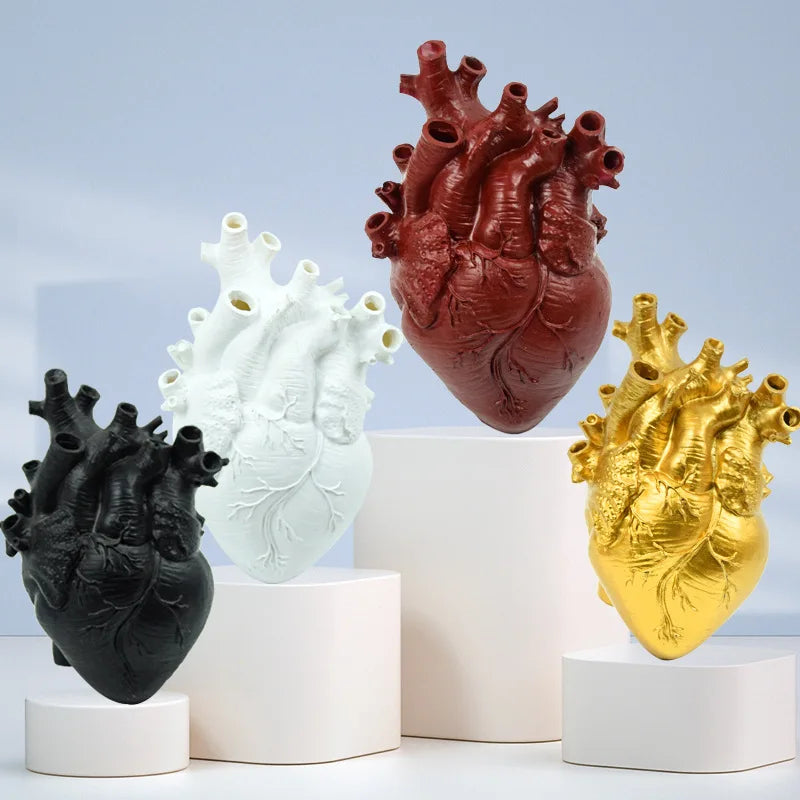 Heart Shape Flower Arrangement Decoration Decoration Living Room TV Cabinet Study Office Desk Surface Panel Vase Decoration