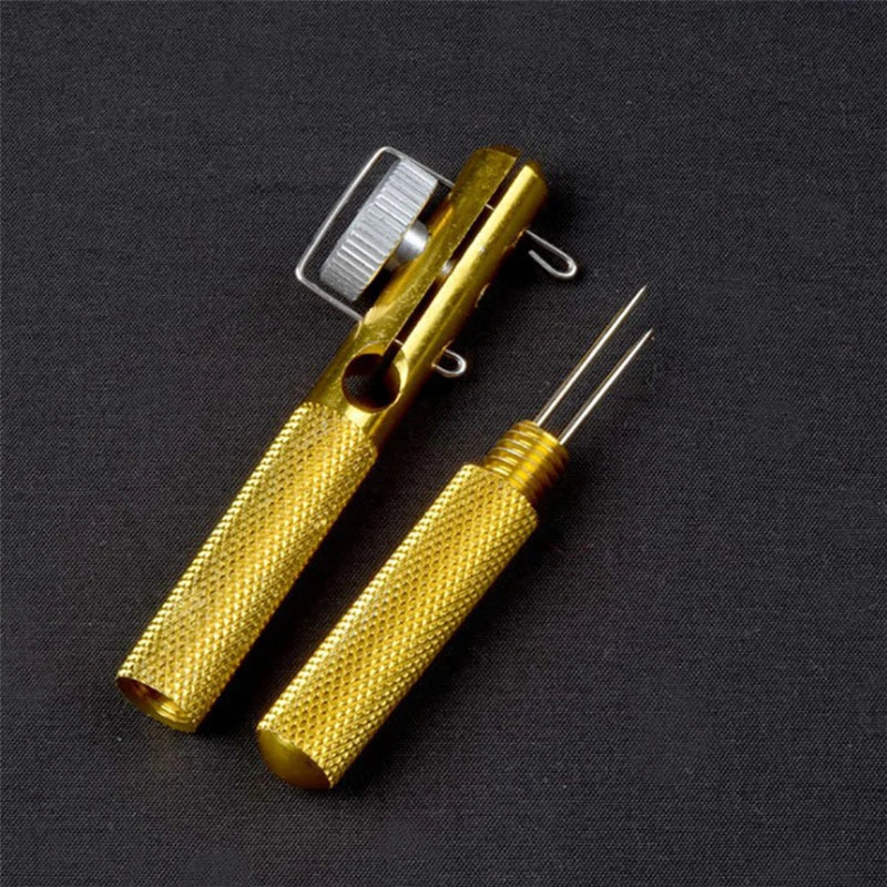 Full Metal Fishing Hook Knotting Tool & Tie Hook Loop Making Device & Hooks Decoupling remover Carp Fishing Accessory