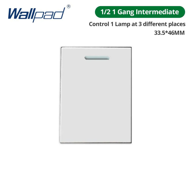 DIY Frame Only Wallpad Glass Aluminum Stainless Steel Panel 1 2 Gang Intermediate Reset Switch Brazil Socket 118*75mm
