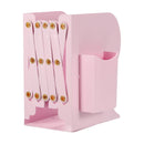 Adjustable Bookend with Pen Holder Extends up to 19 Inch Expandable Desk Magazine File Organizer Holder for Office Book Storage