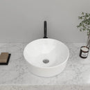 Modern Counter Round White Bathroom Sink Art Basin