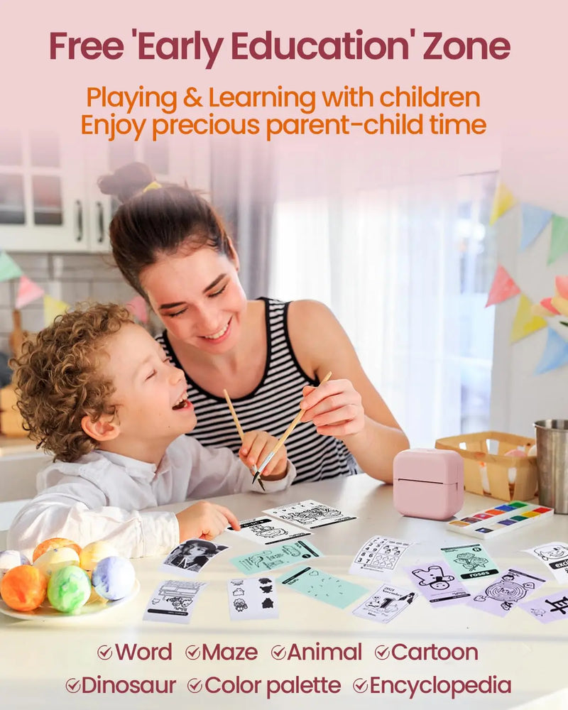 3 Rolls Phomemo White Sticker Paper Thermal Label for T02 M02L Portabal Mini Printer Keep for 10 Years Sticky Paper 50mm/53mm