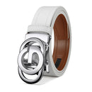 Men's Belt Metal G-Buckle PU Leather Belt High Quality Belts for Women Luxury Designer Brand Men's Black Belt