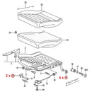Car Seat Fastener Rail Runner Clip Slider Guide Piece For VW Passat B1 B2 B3 B4 Polo Mk3 6N 6KV Audi 80 Rabbit Accessories 78-87