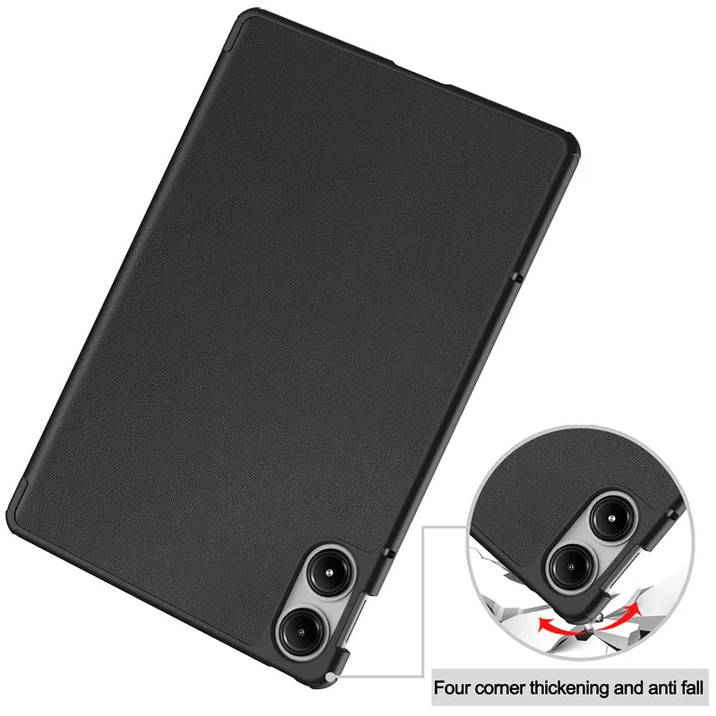 Slim Folding Stand PU Leather Case For Xiaomi Redmi Pad Pro / Poco Pad 12.1 inch Cover Hard Plastic Back Shell Funda Coque Capa