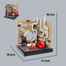 MOC City Building Blocks Accessories Mahjong Machine Plant Sofa Bed Piano Refrigerator Kitchen Toy Brick Florist Bar X009 TV Set