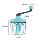 Manual Egg Beater Portable Eggs Whisk Separator Hand Cranked Cream Mixer Multi-Function Baking Tools Kitchen Mixer Accessories