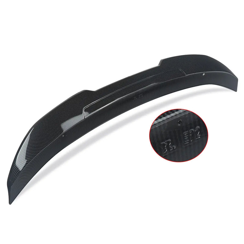 FOR 2007-2013 BMW E92 M3 2DOR TRUE HIGHKICK DUCKBILL CARBON LOOK TRUNK SPOILER WING