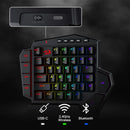 Redragon K585 PRO Wireless One-Handed Mechanical Keyboard 42 Keys 3-Mode RGB 7 Onboard Macro Keys Detachable Wrist Support