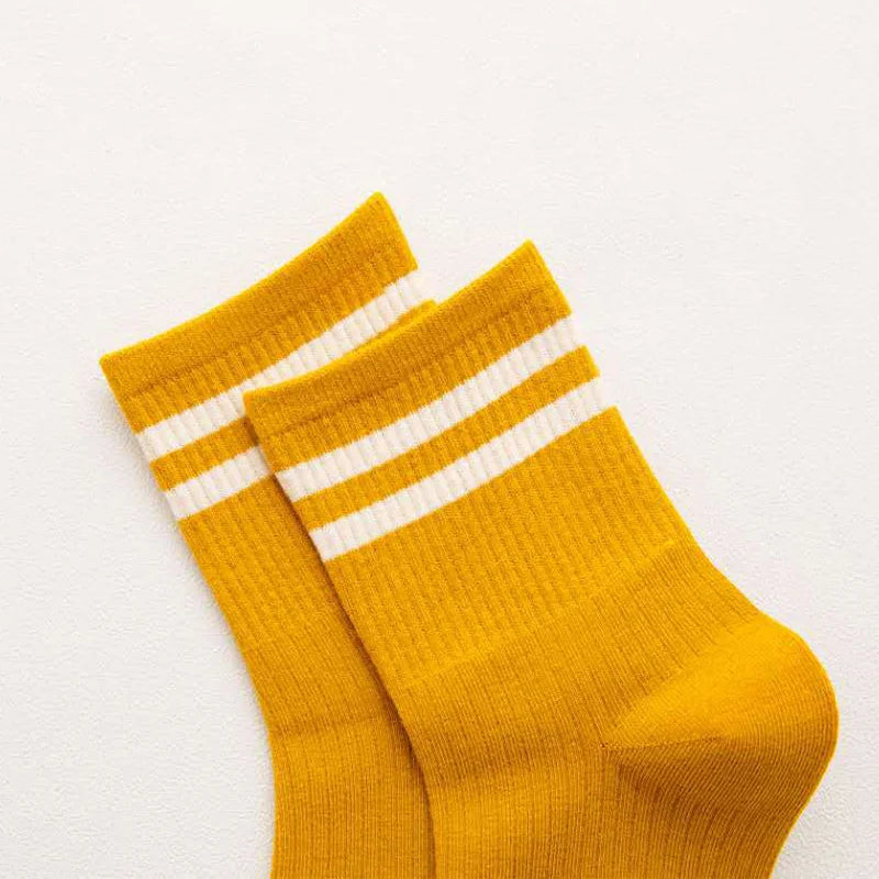 Thickness Funny Novelty Cute Cotton Loose Striped Men Long Socks Fashion Street Couple High-quality Youth Sock