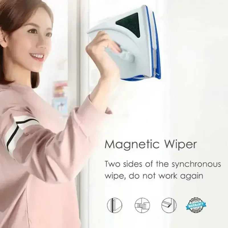 2024 Magnetic Window Cleaner Brush for Washing Windows Wash Home Magnet Household Wiper Cleaner Glass Window Cleaning Tool