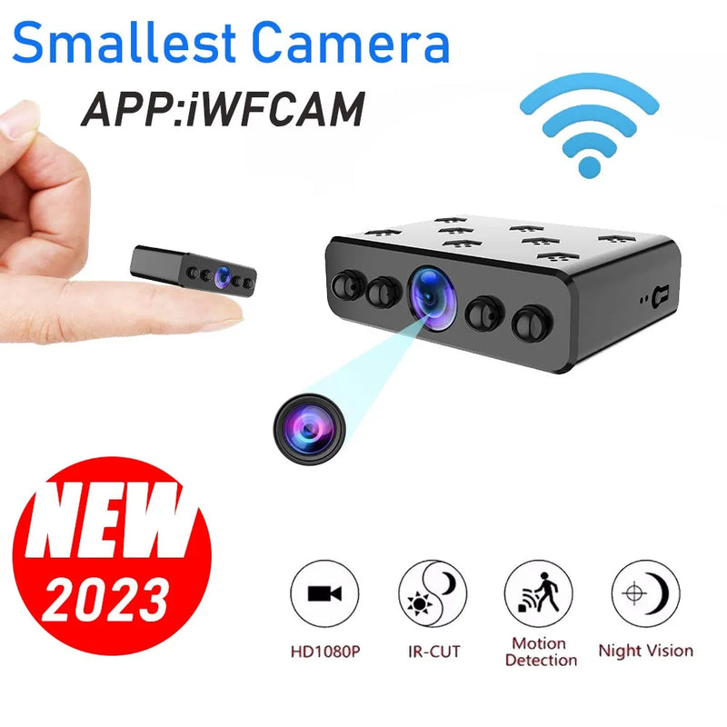 JOZUZE Ultra small HD 1080P WIFI Mini Camera Home Security Camcorder Night Vision Micro Video Voice Recorder Wireless Cam