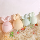 Hoppy Bunny - Eared Easter Egg Candle Jar Silicone Molds for Cement Handmade Storage Box Molds for Concrete Easter Home Decor