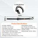 SucceBuy 4pcs Trailer Ratchet Tie Down Straps with Padded Handles Hook Brake Binding Belt for Moving Securing Cargo Motorcycle