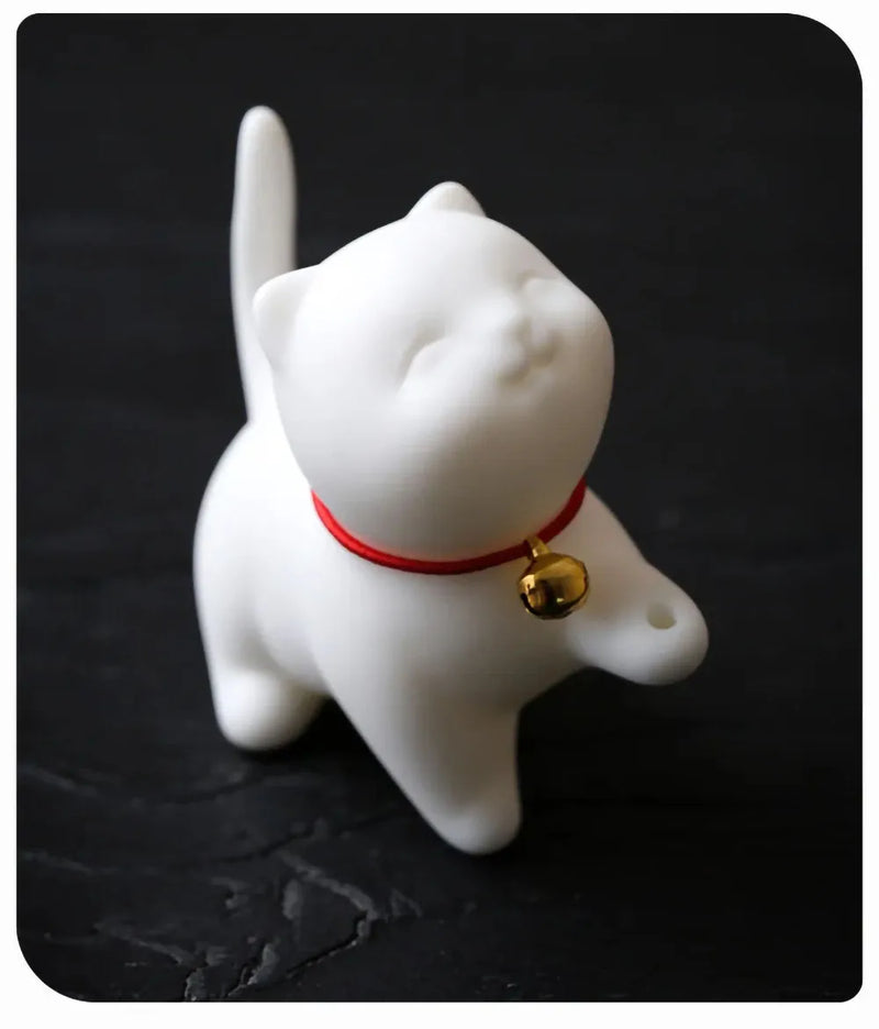 Cute Cat Buddhism Line Incense plate Incense Burner Stick Holder  Sandalwood Coil Base Temples Yoga Studios Home Decoration