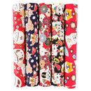5PCS 25 x 25cm/50 x 50cm Squares Cotton Craft Japanese Fabric Cloths for DIY Bundle Patchwork Quilting Sewing Artcraft