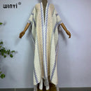 WINYI woman Winter Knitted cardigan coat Loose Christmas Fashion hipster party dress Thick Warm free size Female cloke overcoat