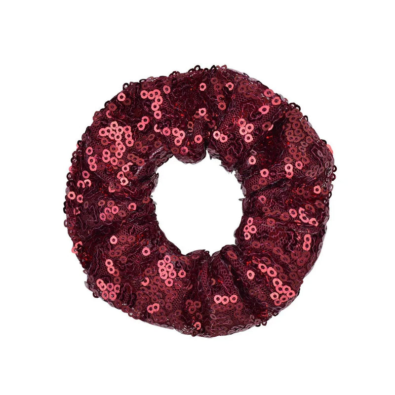 Christmas Party Sequin Hair Scrunchies Women Hair Accessories Scrunchies Elastic Hair Ties Rope Ponytail Holder Hairbands