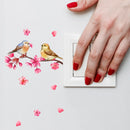 1pcs Cute Branch Plum Blossom Panda Wall Sticker Switch Sticker for Kid Bedroom Living Room Home Decoration Self Adhesive