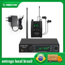 PTM-10 In Ear Monitor Wireless System UHF Stereo Audio Transmitter and Bodypack Receiver 900MHz/500MHz Metal Phenyx pro