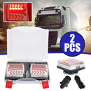 1 Set 12V 24V 30M Wireless Magnetic LED Tail Light Trailer Rear Light Signal Warning Brake Light RV Camper Lorry Truck