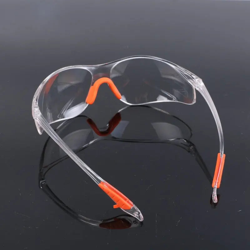 Lab Work Safety Eye Protective Glasses PC Material Anti Impact Wind Dust Proof Goggles Safety Riding Clear Glasses