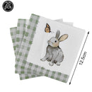 20pcs Easter Bunny Paper Napkins Disposable Napkins Easter Theme Birthday Party Dessert Napkins Spring Easter Party Decorations