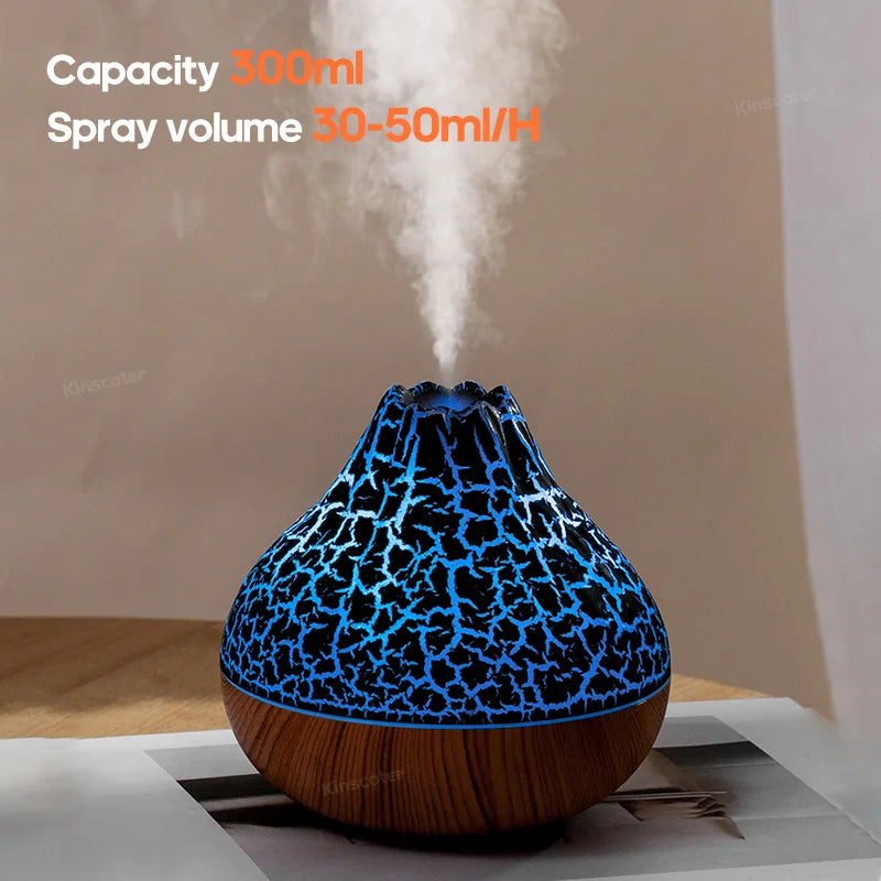 Volcano Humidifier Household Desktop Small Water Supplement Spray Air Humidification Usb Portable Night Light