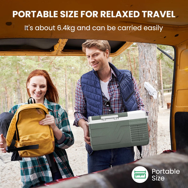 Alpicool NL9 9L Portable Refrigerator 12V/24V Small Car Fridge 100V~240V AC Electric Cooler Plug in Mini Freezer for Camping