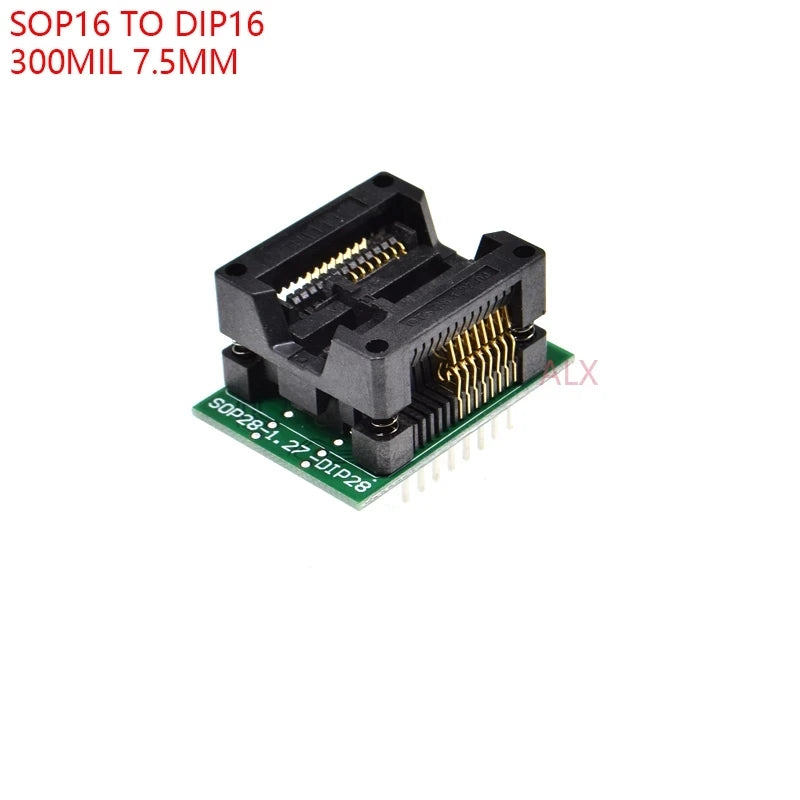 Sop8/Sop14/Sop16/Sop20/Sop28/44/Tssop8/Tssop16/Tssop20/Tssop28/TQFP32/LQFP44 To Dip Programmer Adapter Socket 150/208/173/300mil