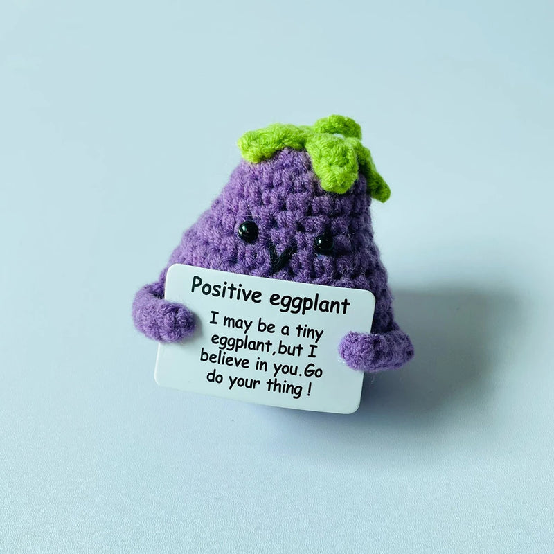 Mini Funny Positive Potato Knitted Potato Toy Creative Cute Positive Energy Potato Crochet Doll Christams Gift Home Decoration