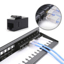 10pcs Ethernet Network LAN CAT6 Keystone Coupler,RJ45 Female To Female Insert CAT.6 Coupler, UTP Keystone Inline Coupler