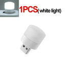 1-20Pcs Mini USB Night Light Warm White Eye Protection Book Reading Light USB Plug Computer Mobile Power Charging LED Night Lamp