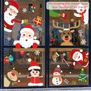 Christmas Window Stickers Merry Christmas Decorations For Home 2024 Christmas Wall Sticker Kids Wall Decals Happy New Year 2025