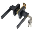Black Door Handle Door Handle Lock Square Channel Privacy Mask Interior Bedroom Room Bathroom Lock Home Lock