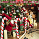 Inflatable Christmas Candy Cane Red White Stripes Candy Cane Balloons Xmas Tree Hanging Ornament New Year Party Decor Kids Gift