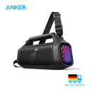 Soundcore Boom 2 Plus Outdoor Speaker, 140 W, 2 + 2 Channel, BassUp 2.0, 20h, Quick Charge, IPX7 Waterproof, RGB Lights, USB-C, Po