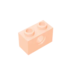 Gobricks 10pcs MOC 3700 Brick 1x2 with Hol Compatible Assembles ParticlesFor Building Blocks Parts DIY Educational Gift Toy 2022