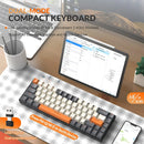 Wireless Mechanical Keyboard Hot-swappable Bluetooth Dual Mode Mini Keyboard Gaming Keyboard For Mens Gifts Mechanical Keyboard