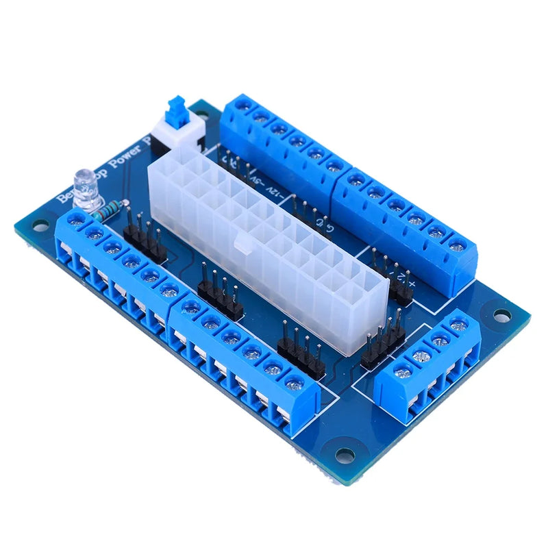 24/20Pin DC Power Adapter Board Module for ATX DC Power Supply Breakout Board Computer Adapter Board PC Adapter Accessories