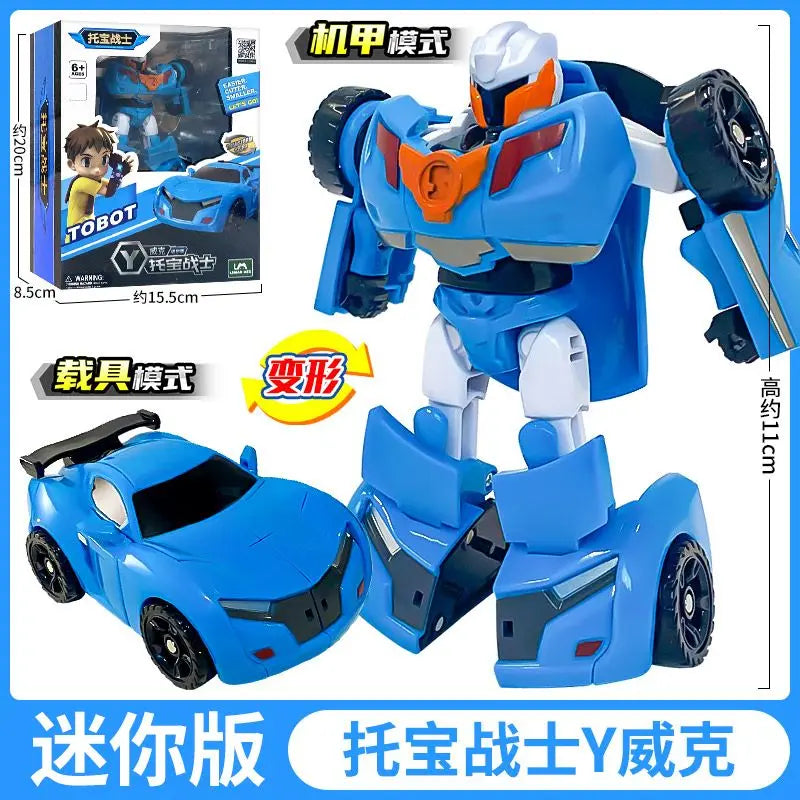 Mini Tobot Transformation Robot Toys Korea Cartoon Brothers Anime Tobot Deformation Car Airplane Toys for Children Gift