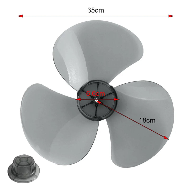 Plastic Fan Fan Blade For Standing Pedestal Fan 16 Inch General Accessories Household Plastic Fan Blade Fan Accessories