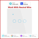 Cozylife WiFi Smart Switch EU Light Wall Touch Switch 220V Need Neutral Wire Smart Life Work with Alexa Google Home 1/2/3 Gang